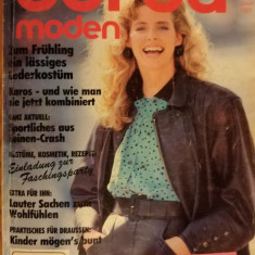 Burda Revista moda vintage cu tipare ianuarie 1988