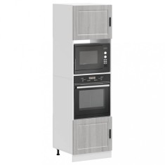 vidaXL Dulapuri cuptor 2 buc Porto Gri Sonoma Lemn prelucrat 3315057