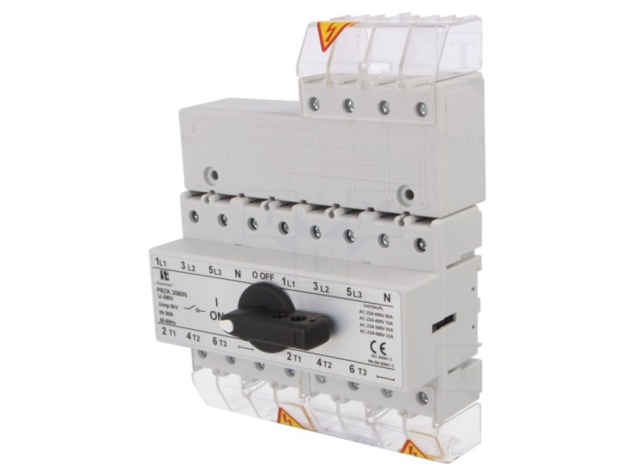 Comutator Rețea-Generator 80A 3 Poli