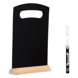Tabla neagra decorativa dubla fata cu carioca creta, 21x33.5 cm, CMCLASS