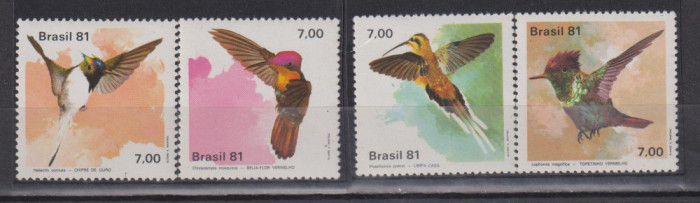 BRAZILIA PASARI 1981 MI: 1823-1826 MNH