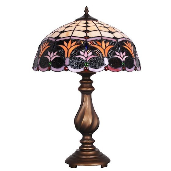 Lampa Tiffany cu abajur floral TF-126