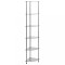 Gossi raft cu 6 niveluri transparent, 30x30x160 cm, sticla securizata