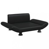 Cumpara ieftin Pat de caini, negru, 70x45x28 cm, piele ecologica