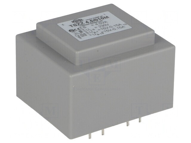 Transformator &icirc;ncapsulat 4,5VA 230VAC 15V 150mA