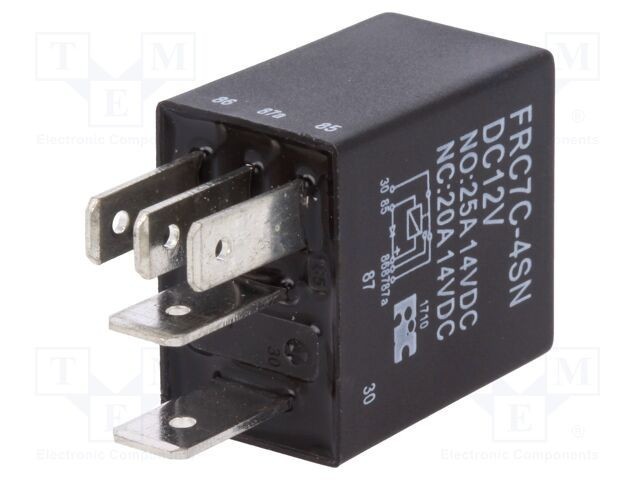Releu electromagnetic SPDT 12VDC 25A pentru autovehicule - FORWARD INDUSTRIAL CO.