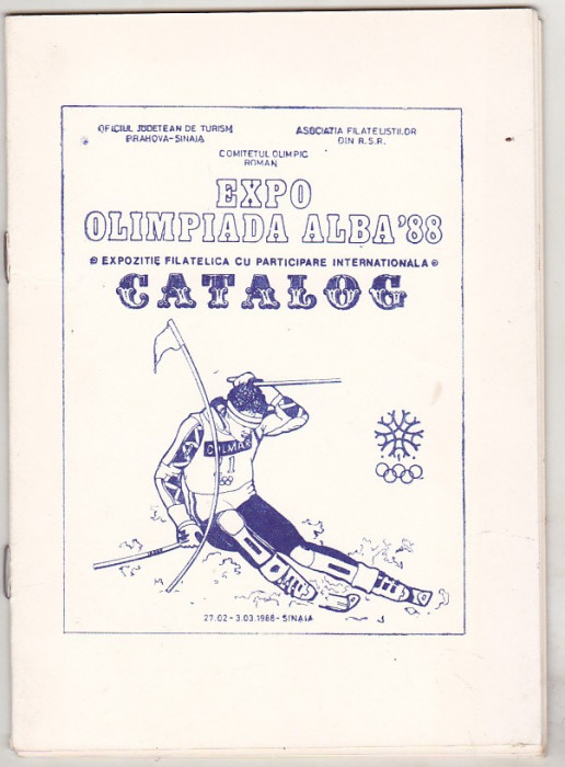 bnk fil Catalog Expo Olimpiada alba `88 Sinaia 1988