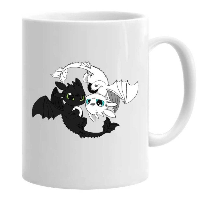 Cana alba personalizata how to train your dragons, INOVATIX&reg;. 330 ml