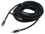 Cablu RCA VENTION 10m aurit negru din ambele părţi