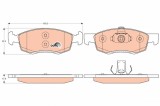 TRW GDB1749 COTEC set placute frana,frana disc