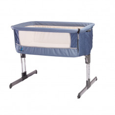 Patut pentru nou nascut co-sleeper Caretero Sleep2Gether 90 x 55 cm PNNC1-AL, Albastru foto