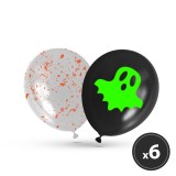 Set balon de Halloween - fosforescent - 6 piese pachet