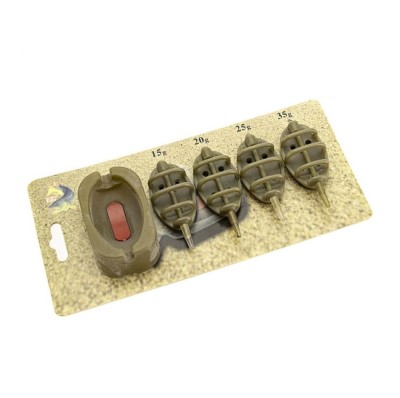 Set 4 momitoare Method Feeder cu Incarcator foto