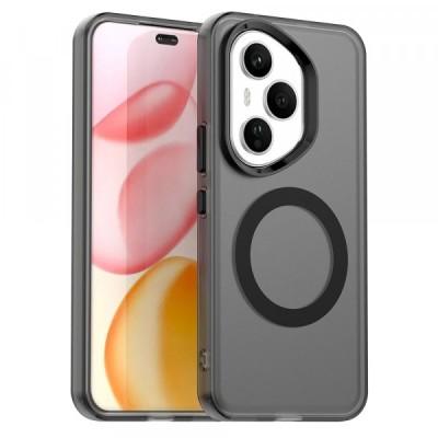 Husa MagSafe pentru Honor 400 Pro, Techsuit, CandyCase, Neagra foto