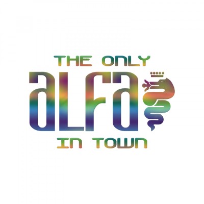 Sticker Auto , zAlfa Romeo The Only Alfa In Town, , Autocolant Personalizat cu Mesaj Unic si Distinctiv foto