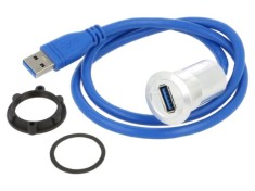 Cablu adaptor USB 3.0 ONPOW USB A mufă - USB A soclu 0,6m pentru montare pe panou