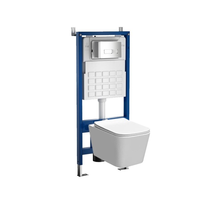 Set rezervor WC montat pe perete Roya Tina 21CHR