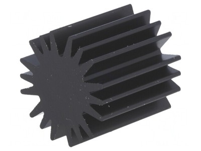 Radiator LED Negru 20mm x 20mm foto
