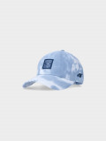 Șapcă cu cozoroc strapback pentru băieți - albastră allover, 4F Sportswear