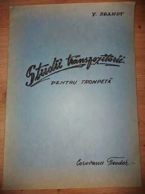 Studii transpozitorii pentru trompeta- V. Brandt foto