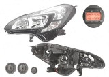 Far Opel Corsa E, 11.2014-, fata, Stanga, cu daytime running light; H7+H7+PSY24W+W21/5W; electric; cu motor, Depo