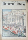 Revista Universul Literar nr.43/1898 pe coperta Sosirea Suveranilor Germaniei la Venetia