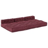 Cumpara ieftin Unitate de canapea modulara Tesatura Bordo 210 x 140 x 56 cm