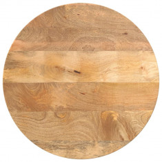 vidaXL Blat de masă rotund, &amp;Oslash; 40x3,8 cm, lemn masiv de mango brut foto