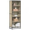 Gossi biblioteca, stejar sonoma, 60x35x170,5 cm, lemn prelucrat