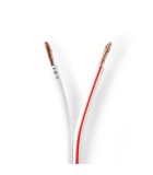 Cablu difuzor 2x 2.50mm CCA alb Nedis CAGW2500WT1000