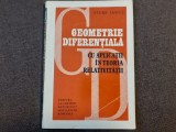 GEOMETRIE DIFERENTIALA CU APLICATII IN TEORIA RELATIVITATII-STERE IANUS