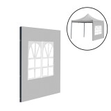 Prelată pentru peretele lateral cu ferestre al unui pavilion de grădină, 3x3 m, gri