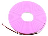 Bandă LED Neon Roz 12V IP65 8W/m