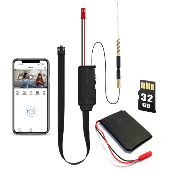 Modul cu Camera Spion iUni IP40, 32GB, Wi-Fi, Full HD, P2P, Detectare miscare