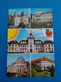 CPIB 23011 CARTE POSTALA - CRAIOVA. MOZAIC, MUZEUL DE ARTA, UNIVERSITATEA, CONSILIUL POPULAR JUDETEAN, LICEUL N. BALCESCU, LICEUL &quot;FRATII BUZESTI&quot;