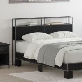 vidaXL Tăblie de depozitare Stejar negru 160 cm Lemn compozit