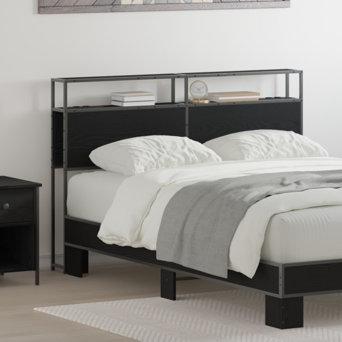 Tăblie de depozitare Stejar negru 150 cm Lemn compozit