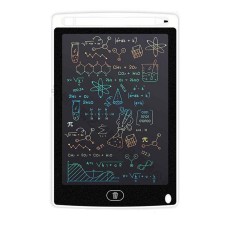 Tableta grafica de desenat pentru copii,color de 8.5 inch diagonala, cu buton de stergere si creion - Alb