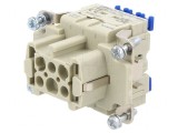 Conector HDC inserturi de contact mamă 6 pini