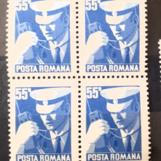 Romania 1975 Lp 895 bloc de 4 timbre reguli de circulatie nestampilat