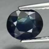 ~ SAFIR NATURAL verde-albastru SUPERB - 1,18 ct. Certificat de Autenticitate ! !