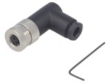 Conector M8 3-PIN 90&deg; Neecranat pe Cablu, TE Connectivity
