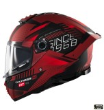 Casca integrala pentru scuter - motocicleta MT Thunder 4 SV Luminence D5 rosu mat (ochelari soare integrati) &ndash; tip viziera: MT-V-28B M (57/58cm)