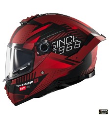 Casca integrala pentru scuter - motocicleta MT Thunder 4 SV Luminence D5 rosu mat (ochelari soare integrati) &ndash; tip viziera: MT-V-28B XXXL (65/66cm)