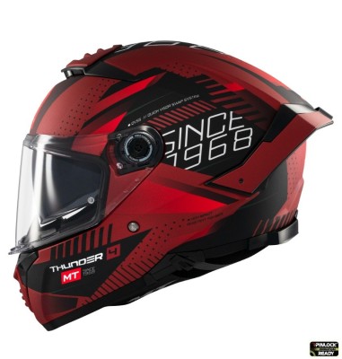 Casca integrala pentru scuter - motocicleta MT Thunder 4 SV Luminence D5 rosu mat (ochelari soare integrati) &amp;ndash; tip viziera: MT-V-28B XXL (63/64cm) foto