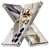 Husa antisoc pentru samsung galaxy s25 ultra, airbag pro, clear, cash is king