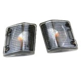 Set lampa semnalizare fata VW Transporter (T3), 07.1979-1992, partea Stanga , Dreapta, fumurie, cu suport becuri, Depo