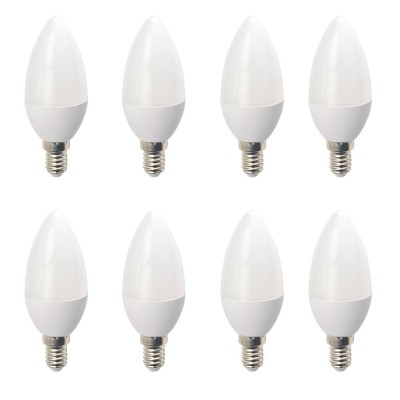 Set 8 Becuri LED Drimus E14 6W lumina rece DL-6062 foto