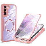 Husa pentru samsung galaxy s23 cu folie, colorverse 360 magsafe, pink