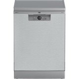 Masina de spalat vase independenta Beko BDFN26540XP, 15 seturi, 6 programe, Display LED, Clasa C, Senzor murdarie, Automatic Door Opening, Pearl Inox